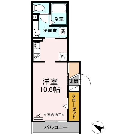 クリプトメリア稲川の間取り