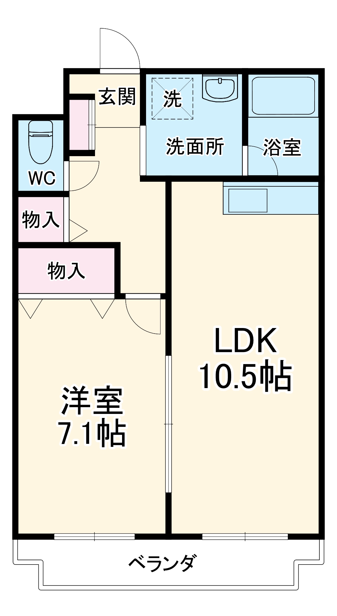 パミドール櫻井の間取り