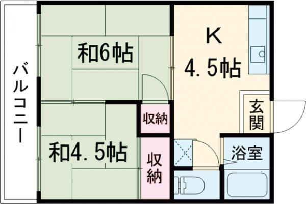 2/2 間取