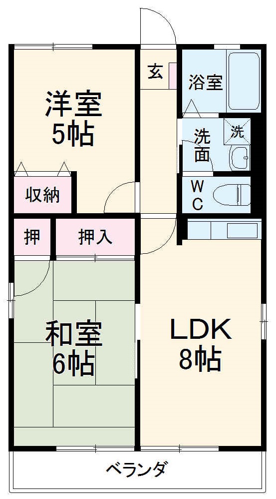 サンハイツの間取り