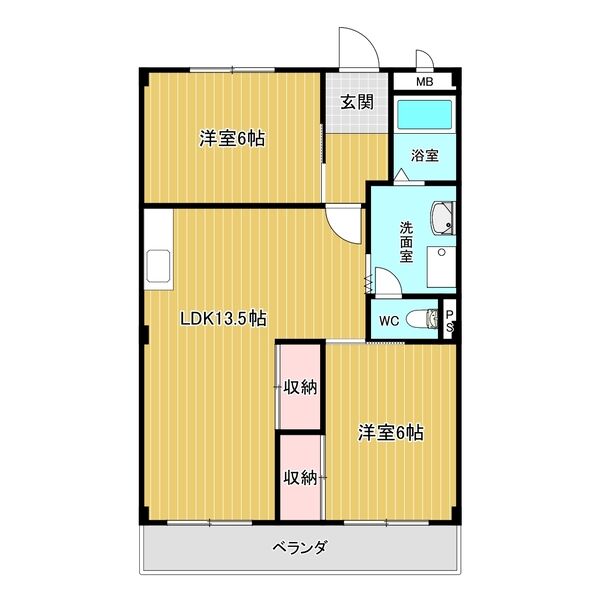 ハイム志ノ島の間取り