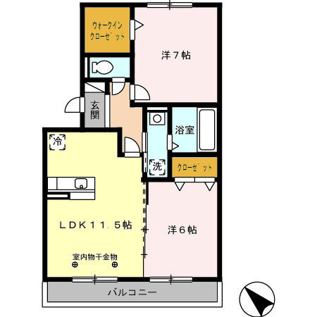 ウッド ストックの間取り
