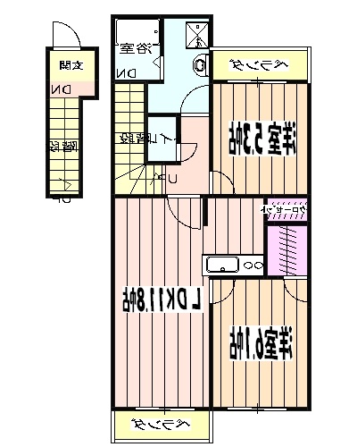 エスポアハイムの間取り