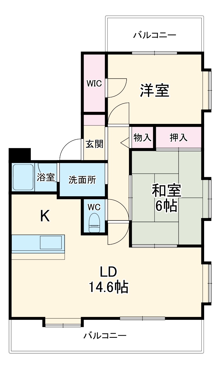 ラ・フォレ23の間取り
