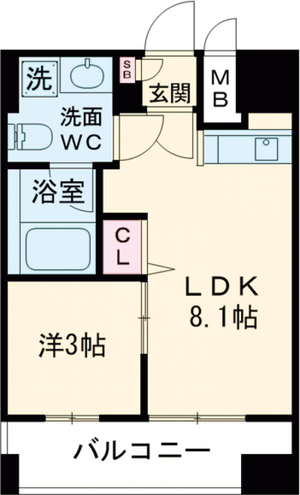 クレヴィアリグゼ日暮里の間取り
