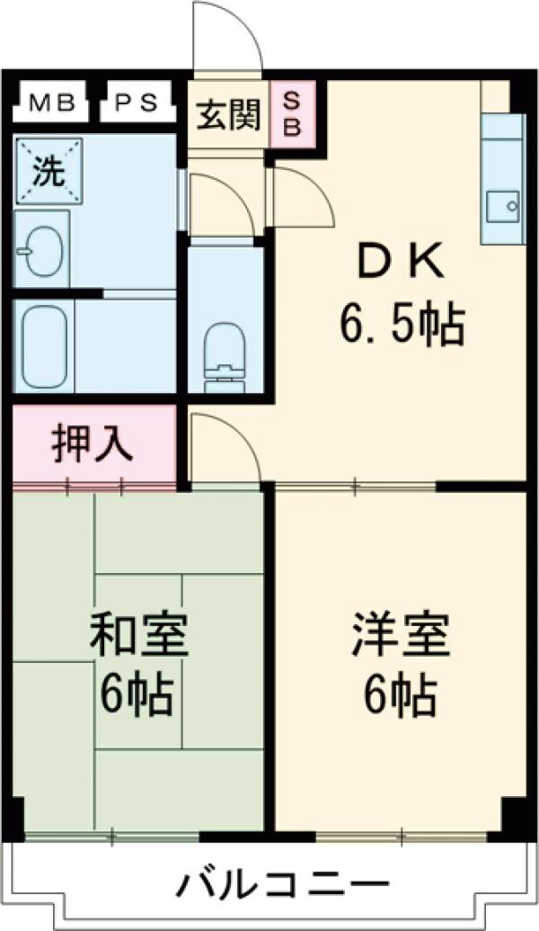 ルミエール蓮根の間取り