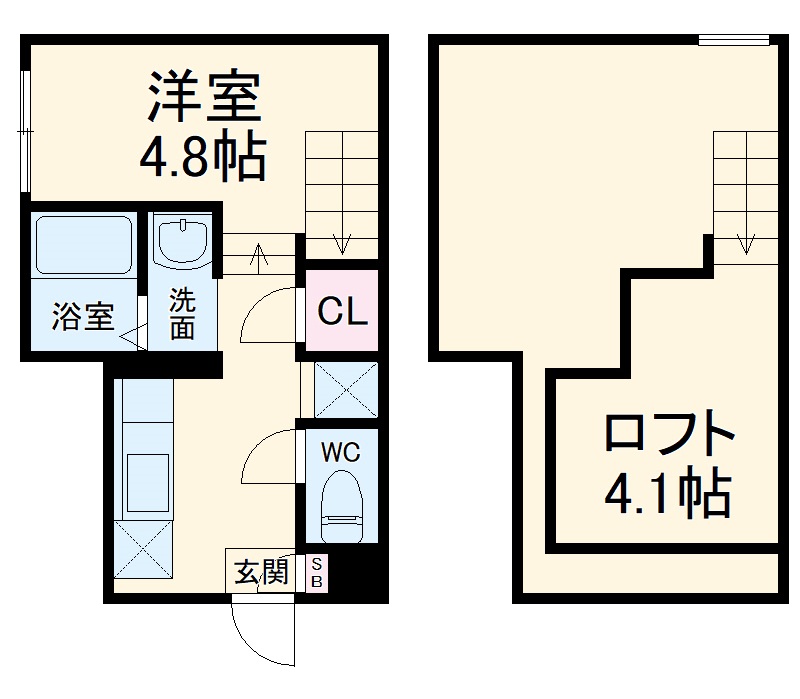 ＲＩＺＥＳＴ幕張の間取り