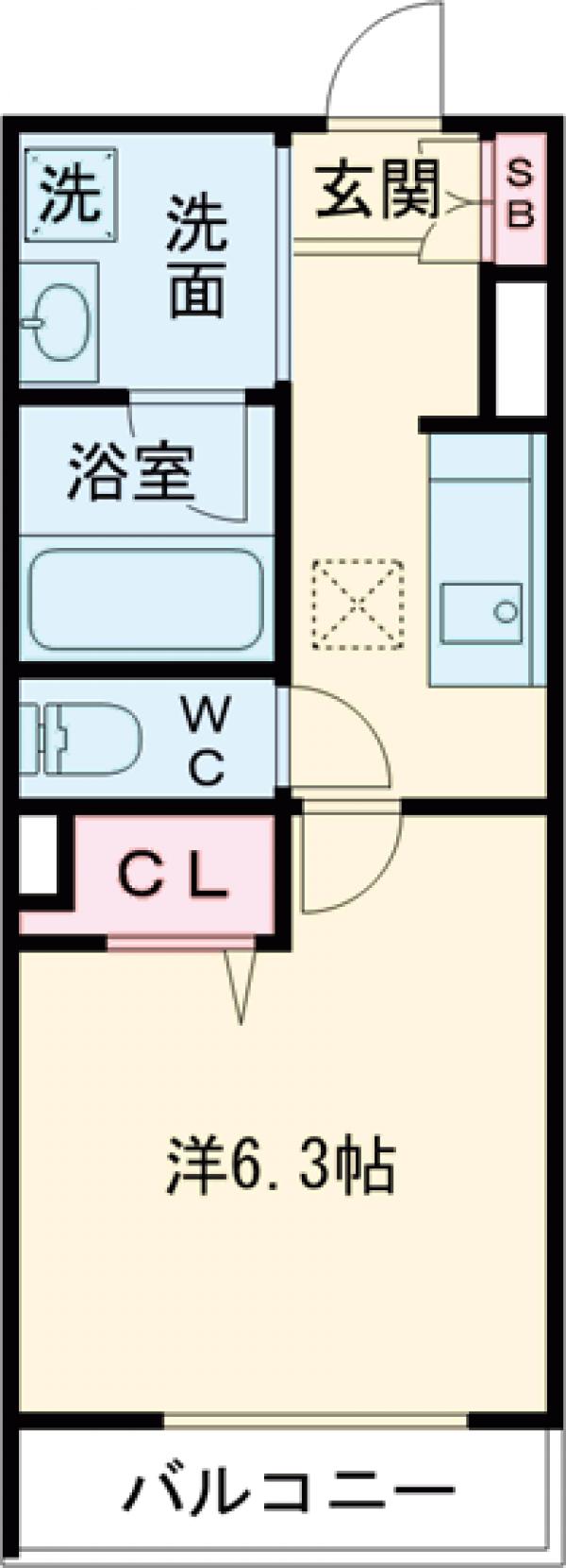 エーフラット入谷の間取り