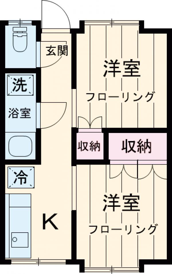 コーポ千代荘の間取り