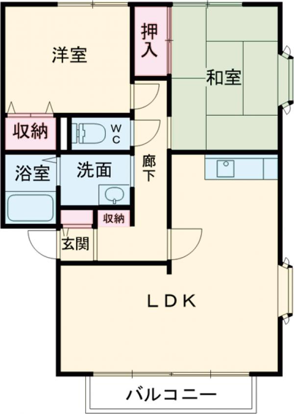 サンガーデンイママンFの間取り