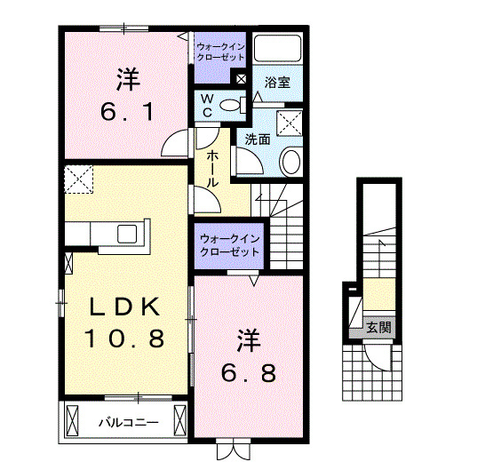 グラン ボヌールⅡの間取り