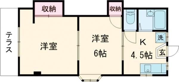 コーポ和気の間取り