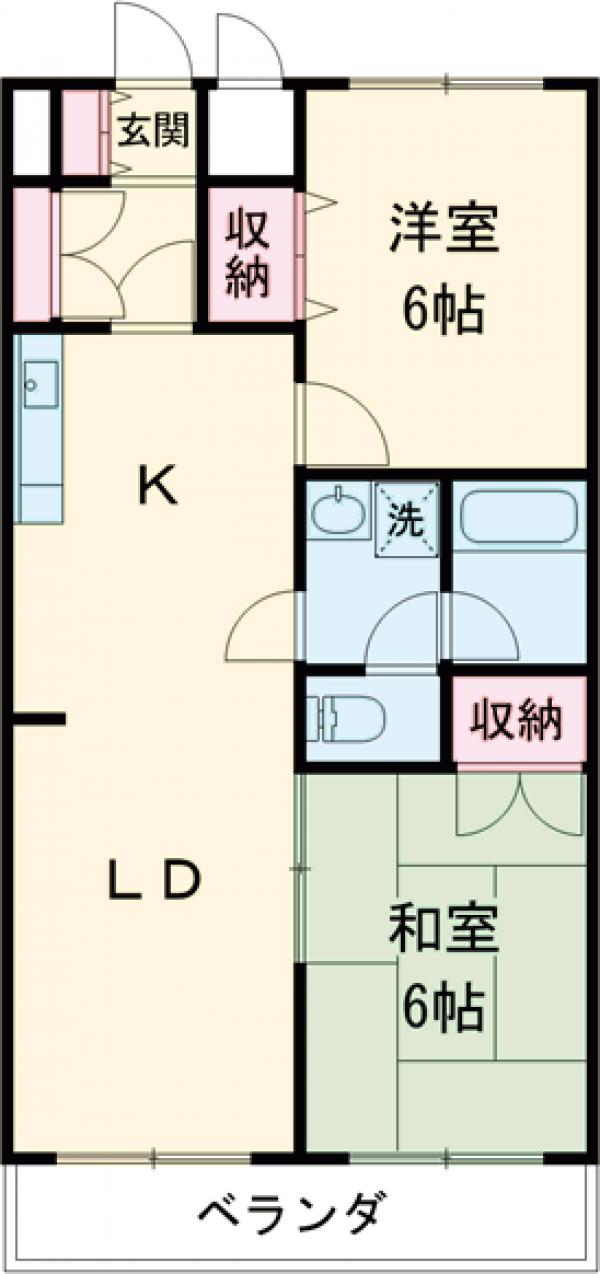ブラン・ルージュ元今泉の間取り
