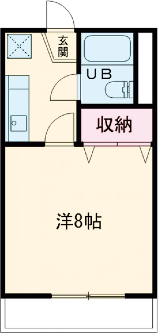 三向ハイツ若草の間取り