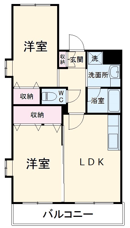 グローバル錦パークⅠの間取り