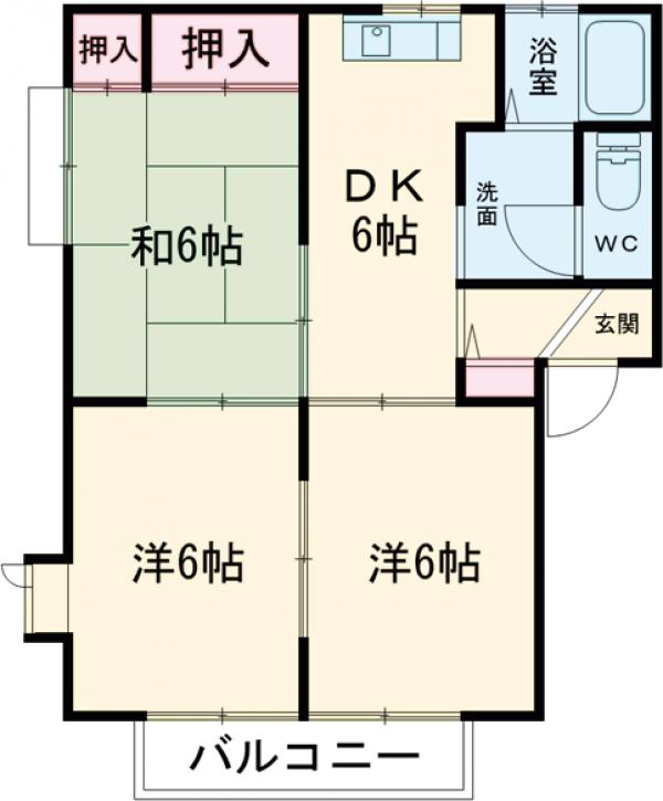 ディアス戸祭Dの間取り
