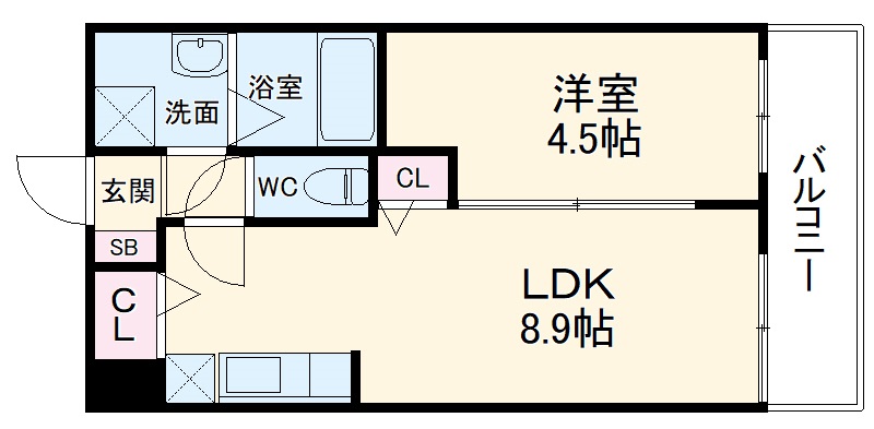 プラージュ幕張の間取り