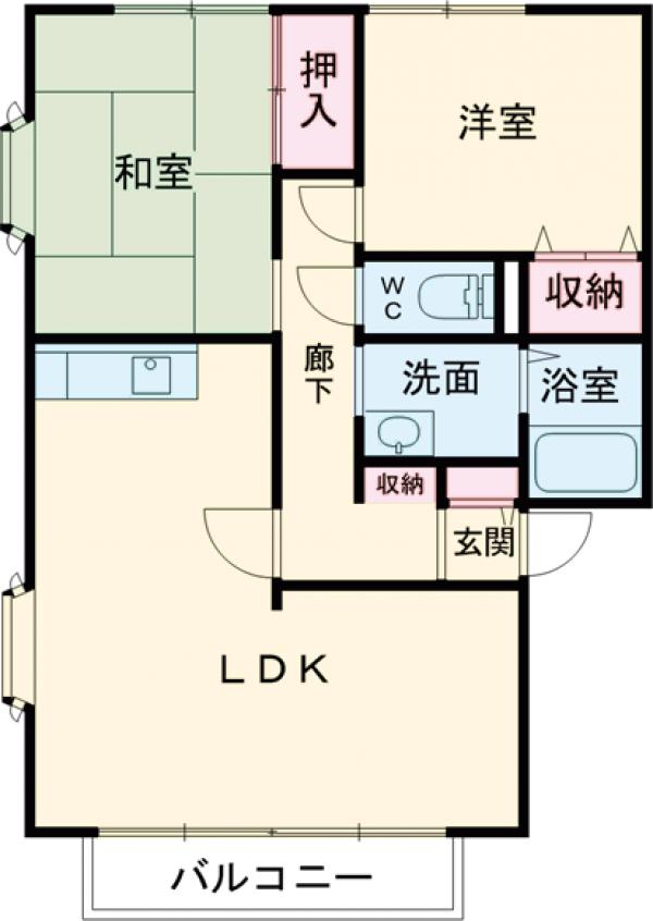 サンガーデンイママンEの間取り