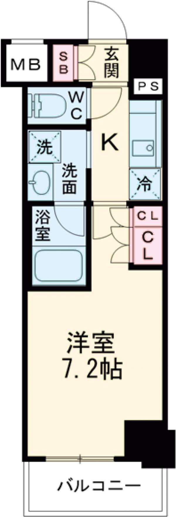 エムレジデンス中野坂上の間取り