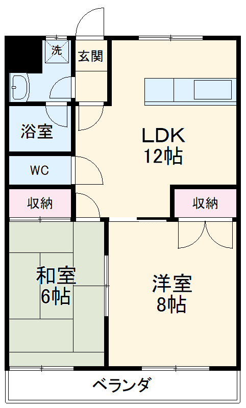 グリーンハイツ三澤パート6の間取り