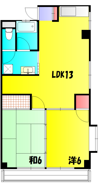 くらしまマンション2の間取り