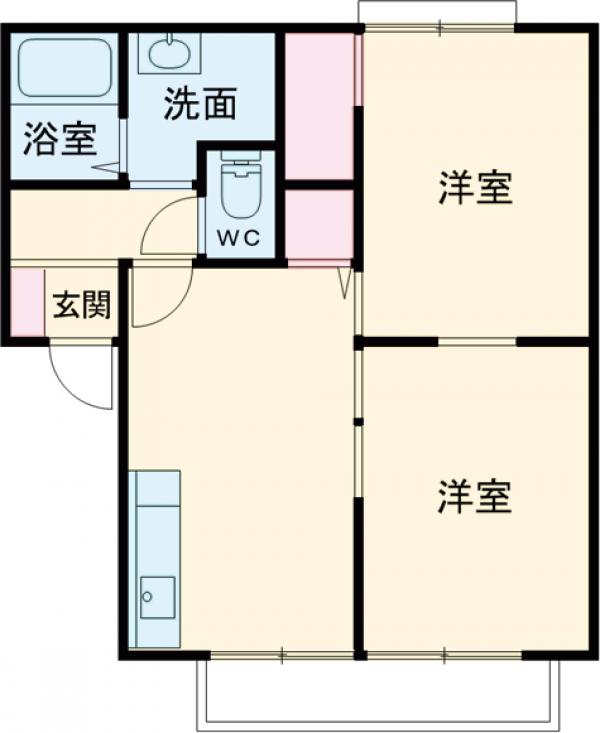 メゾンカルチェ B棟の間取り