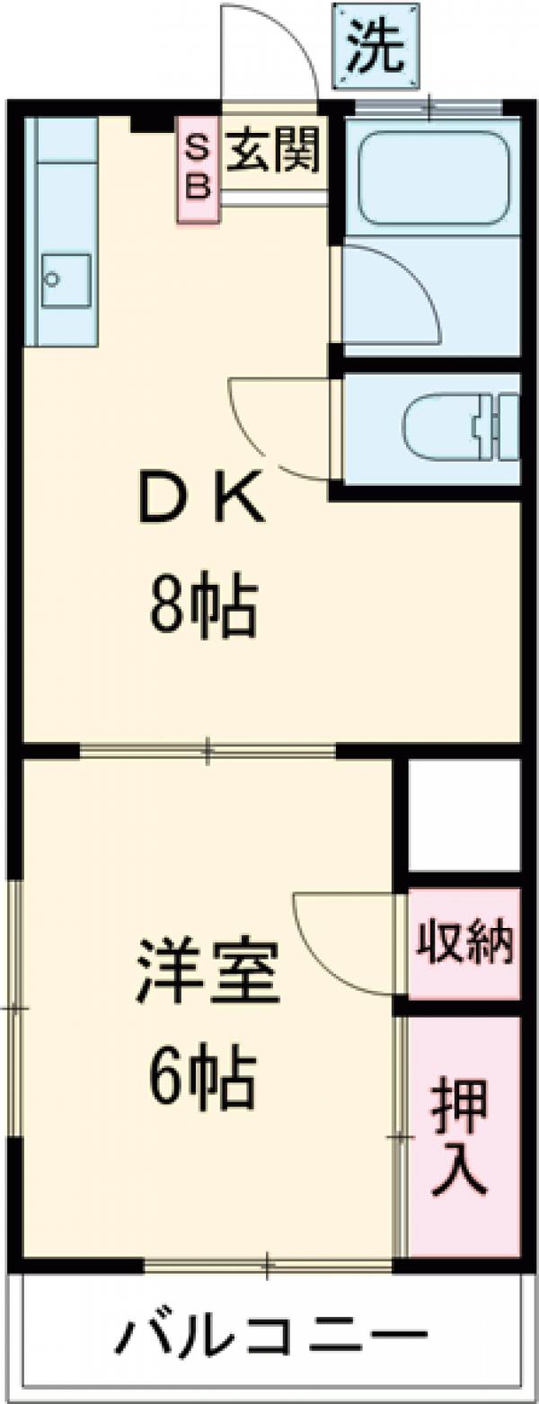 前橋コーポの間取り