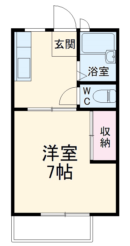 福正ハイツFの間取り