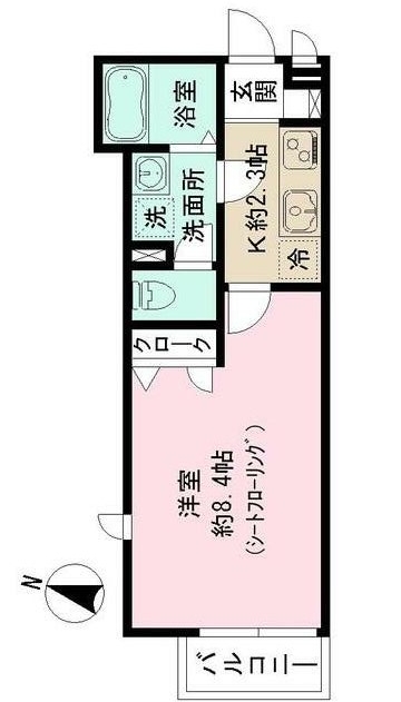 シャンブルⅡの間取り