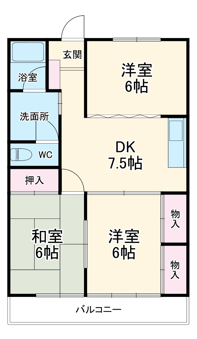 ヴィラサンビームの間取り