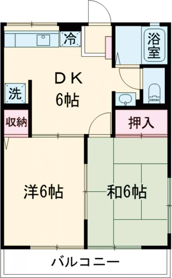 プラド光城Bの間取り