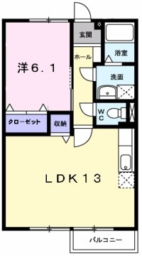 ファミール旭ケ丘Ⅱの間取り