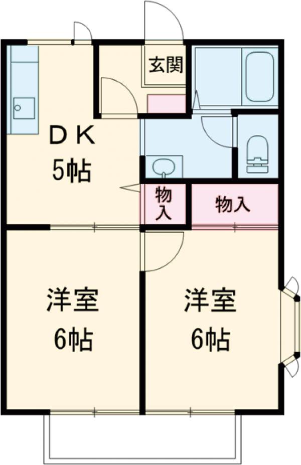 サンプレイス城南Hの間取り