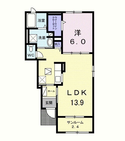 グランファミーユⅢの間取り