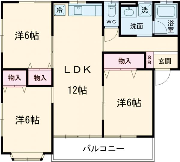 コーポタカシマの間取り