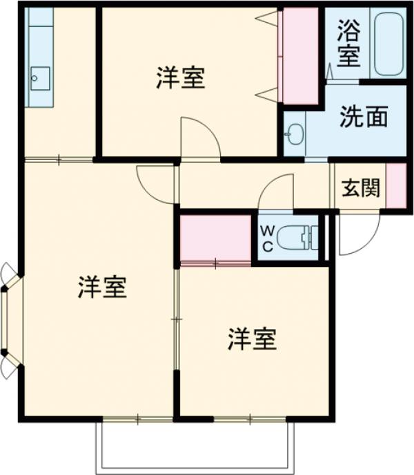 サンガーデン小山 Ⅱ号館の間取り