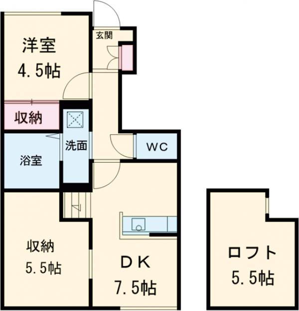 ラヴィーヌ中丸の間取り
