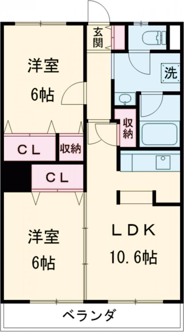 宇都宮グリーンハイツ1の間取り