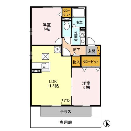 ヴィルヌープ Ⅲの間取り