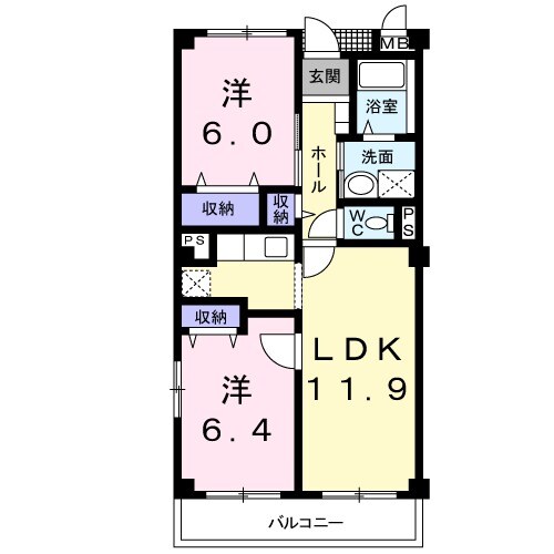 マウントリヴァ2001の間取り