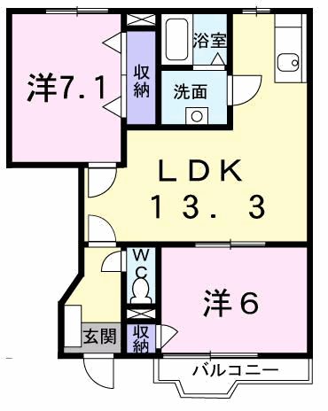カーサ ラウレールⅠの間取り