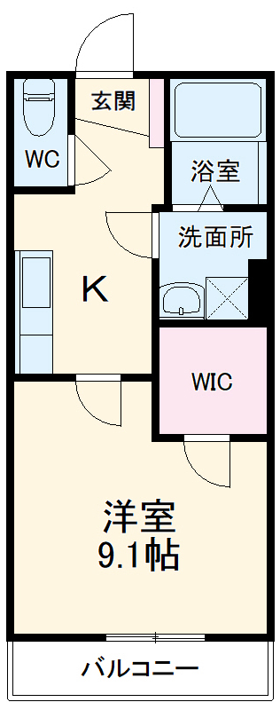 エスト IJ IZUMIの間取り