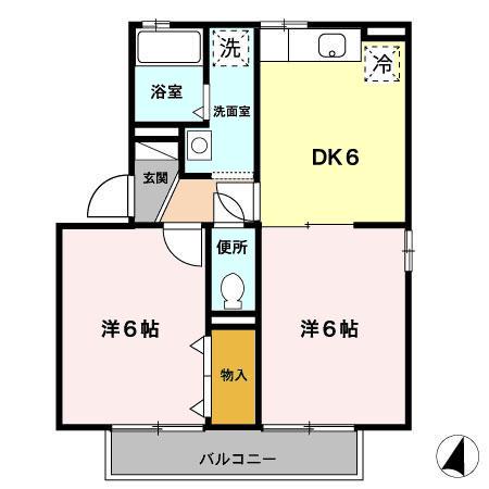 リブェール Aの間取り