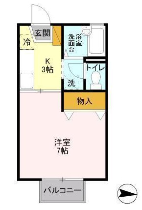 フローラ春日の間取り