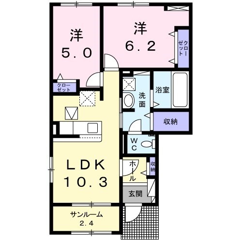 エスポワールの間取り