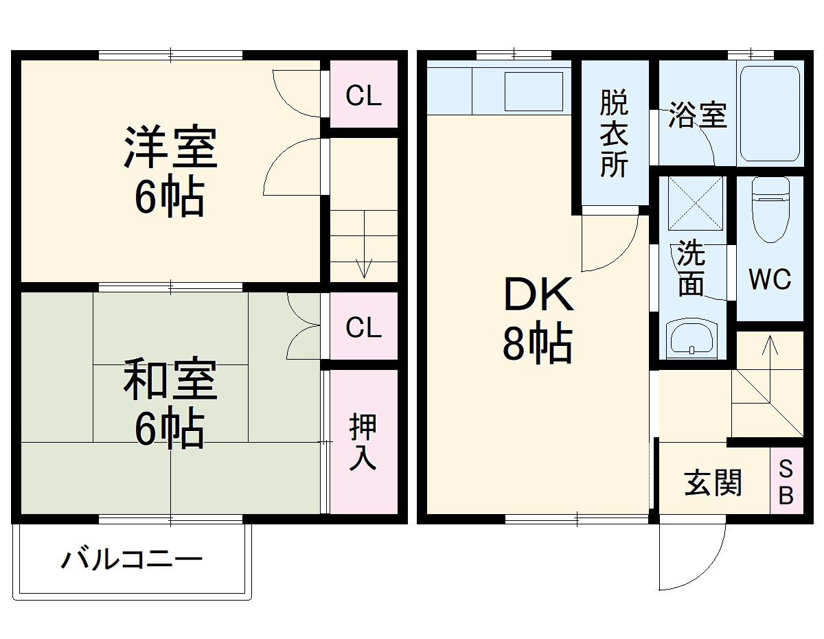 ＫＮハイツの間取り