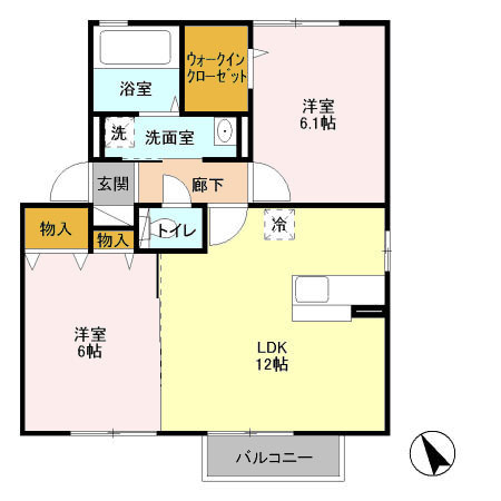 クラシオン Bの間取り