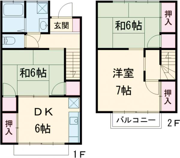 テラスハウスオーキッド2の間取り