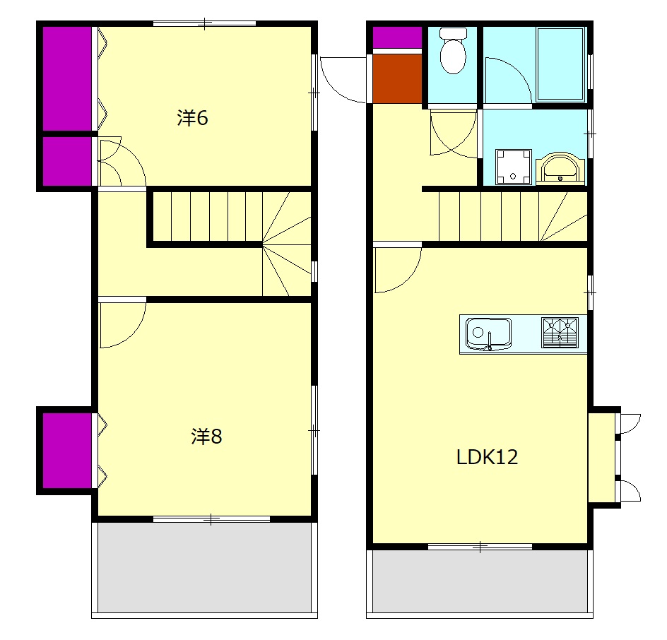 五百羅漢アパートメントの間取り