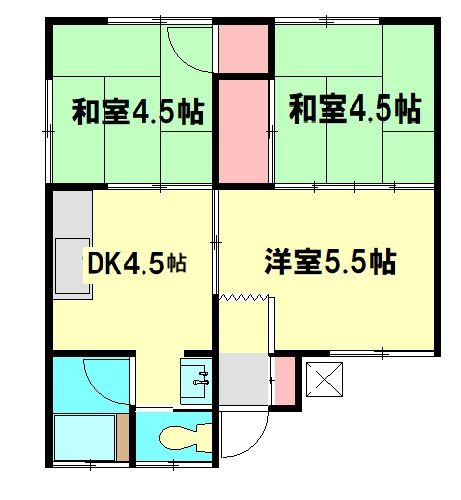 大澤貸家2号棟の間取り